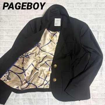 PAGEBOY 페이지 보이 자켓 테일러드 자켓 골드 버튼 블랙