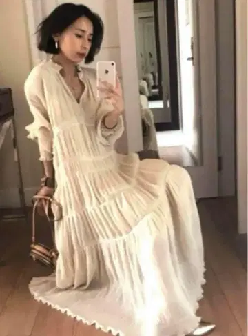 AMERI SHIRRING PLEATS DRESS