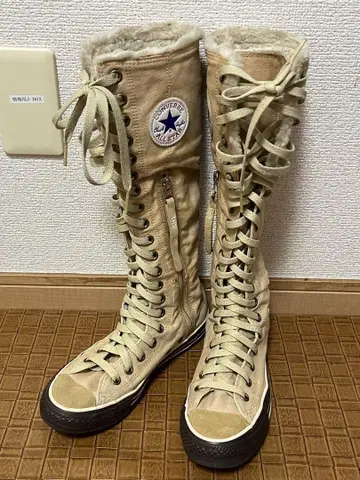 00s 컨버스 슈퍼 니하이 스니커즈 /24.5cm 브라운 y2k