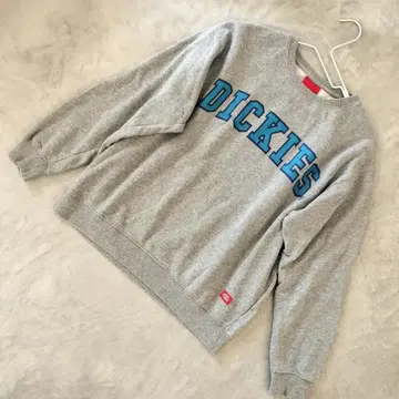 Dickies 칼리지 로고 맨투맨 F 오버 사이즈 그레이