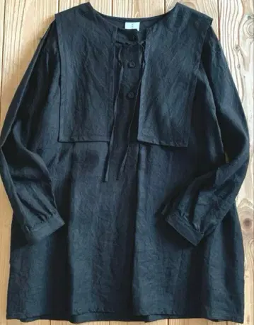 새상품 뷔르데사봉 린넨 블라우스