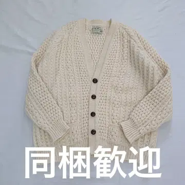 clady knit 울 100% 핸드니트 가디건