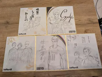 하이큐!! 색지 5장 세트