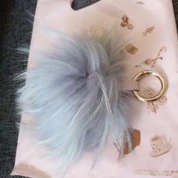 퍼 폼폼 키링 그레이