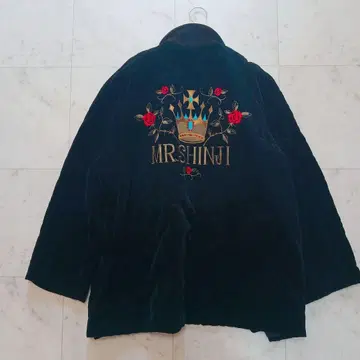 레어 MR.SHINJI 미스터 신지 자수 벨로아 자켓 빈티지