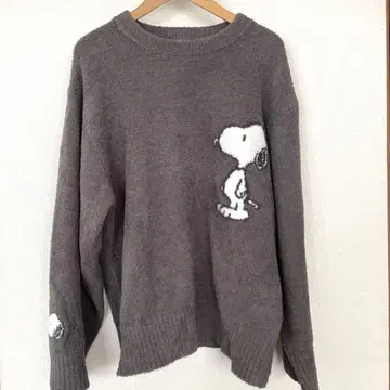 젤라또피케 SNOOPY 남성용 니트탑 M 사이즈 그레이