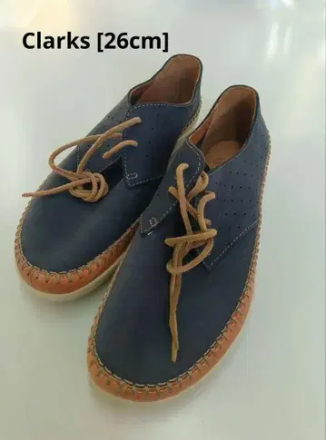 새상품급 Clarks 26cm 가죽 스니커즈