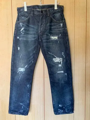 5 랄프 로렌 셀비지 데님 데미지 리페어 가공