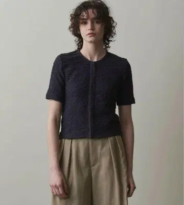 Steven alan 슈링크 저지 하프 슬리브 가디건