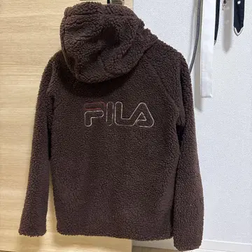 FILA 보아 플리스 자켓 브라운