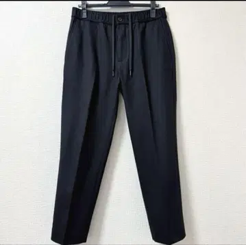 theory 블랙 슬랙스 허리밴딩 버튼 포함