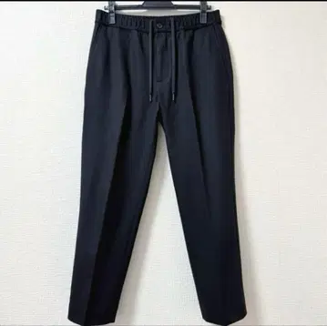 theory 블랙 슬랙스 허리밴딩 버튼 포함