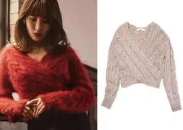 새상품급 하립투 모헤어 카슈쿨 니트