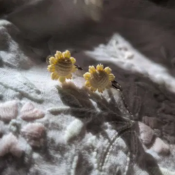 레어 앤티크 해바라기 귀찌