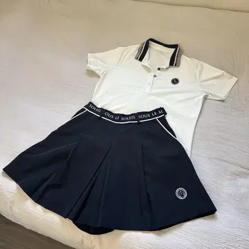 a.v.v 피케 셔츠 큐롯 세트