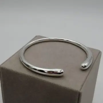 새상품 실버 925 뱅글 심플 남성용 여성용 팔찌