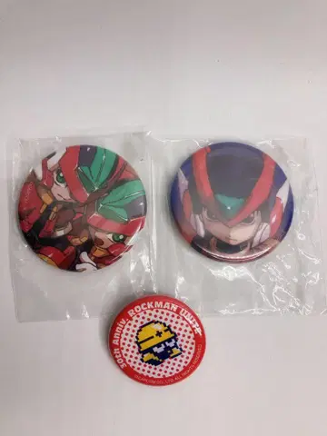 록맨 제로 & 제로니모 더블 히어로 컬렉션 캔뱃지 TGS2019
