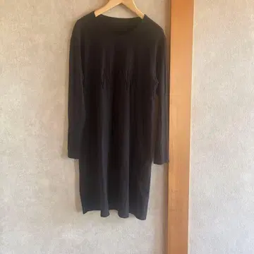 요건 레일 코튼 튜닉 티셔츠 지그재그 무늬