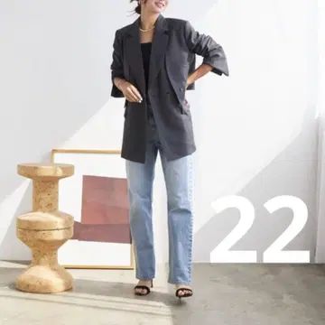 [새상품급] YANUK LOUISE 스트레이트 데님 팬츠 청바지 22