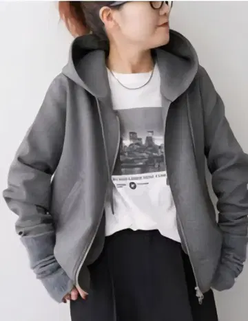 미사용 새상품 스픽 앤 스팬 스트레치 지퍼 후드티