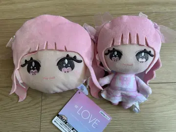 =LOVE 이코라브 봉제 인형 페이스 패스 케이스 사이토 지아라 세트