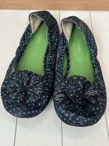 COCUE 플랫슈즈 라메 코큐 L 24.5cm