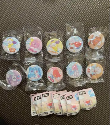 쿠라스시 BT21 캔 배지