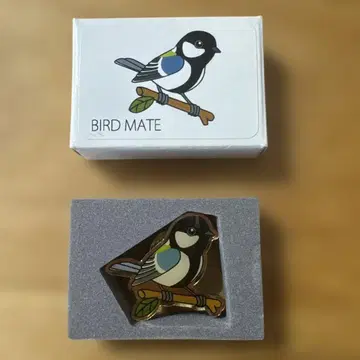 일본야생조사회 BIRD MATE 핀 배지 2017년 제조