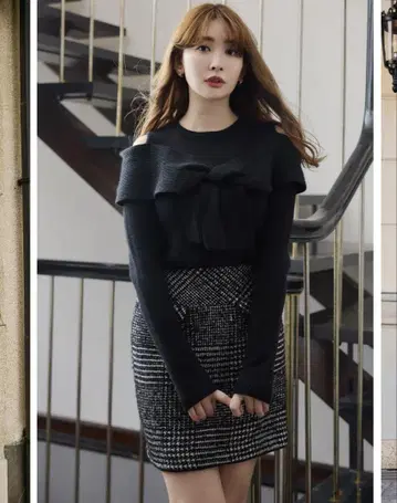 herlipto Hemingway Check Tweed Skirt