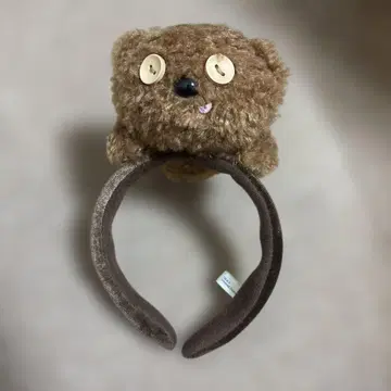 곰 봉제 인형 머리띠