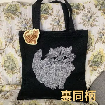 마츠오 미유키 고양이 토트백 고블랑 렉탱글 토트백