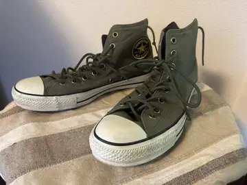 Converse 하이컷 스니커즈 올리브 그린