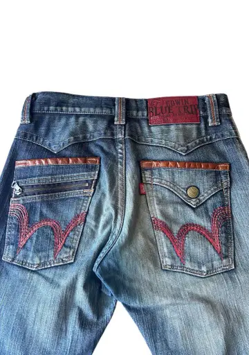 EDWIN 블루 트립 루즈 스트레이트 데님 W30 인디고