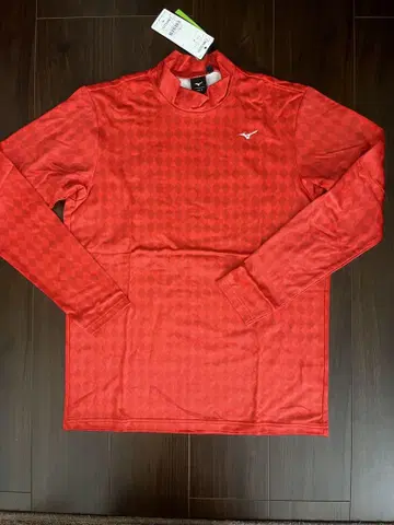 Mizuno 다이아몬드 패턴 레드 셔츠