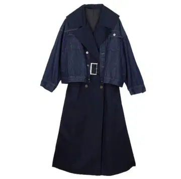 AMERI 3WAY DENIM LAYERED TRENCH