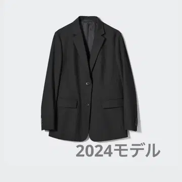 유니클로 테일러드 자켓/릴랙스 핏 블랙