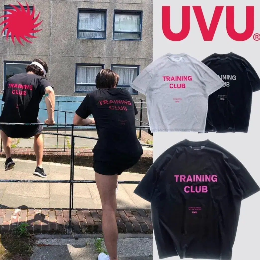 UVU Training Club T-shirt Black Pink on Bunjang Global Site.