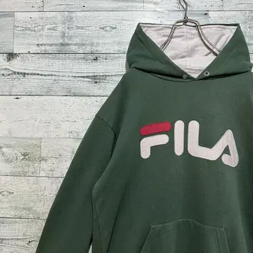 [휠라] FILA 최고 컬러 빅 로고 레트로 레어 맨투맨 후드티