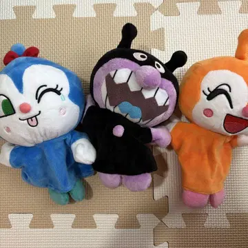 호빵맨 봉제 인형 퍼펫 3체 세트