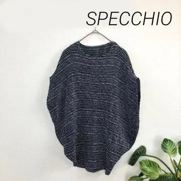 SPECCHIO 스페치오 셔틀 플리츠 돌먼 상의 가로 플리츠 블랙