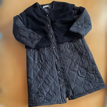 [ 미사용품 ] Hina Style 블랙 롱 코트 사이즈 표기 3L