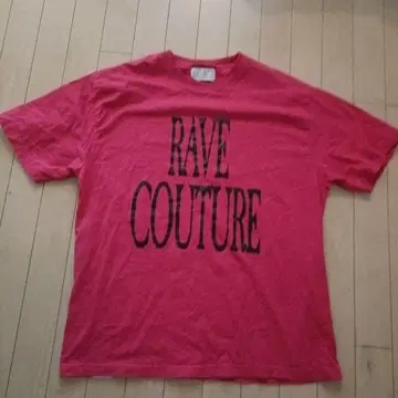 RAVE COUTURE 핑크 T셔츠