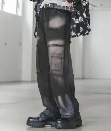 컷오프 디자인 데미지 데님