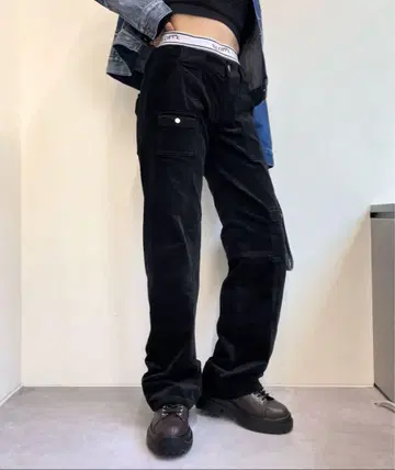 코듀로이 부시 팬츠
