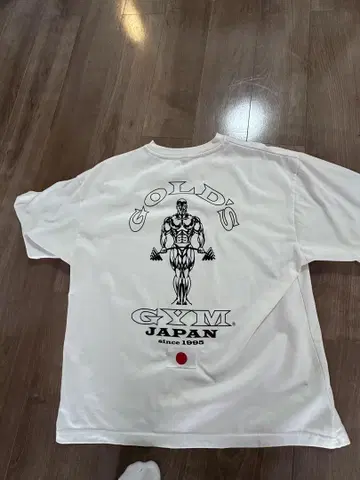 GOLD'S GYM 티셔츠 L 사이즈 화이트