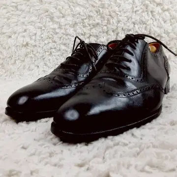 새상품급 28cm YANKO 야코 가죽 신발 블랙 윙팁 깔창 교체