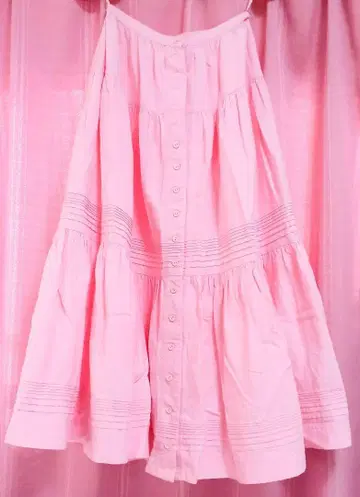 핑크하우스 PINKHOUSE 페티코트 스커트 핑크색 무지