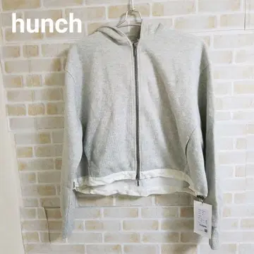Hunch 더블 지퍼 숏 후디 후드티