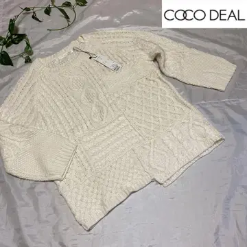 [택 포함 새상품] COCO DEAL 코코딜 케이블 니트 M 사이즈