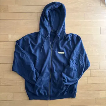 XLARGE 네이비 풀 집업 후드티 XL